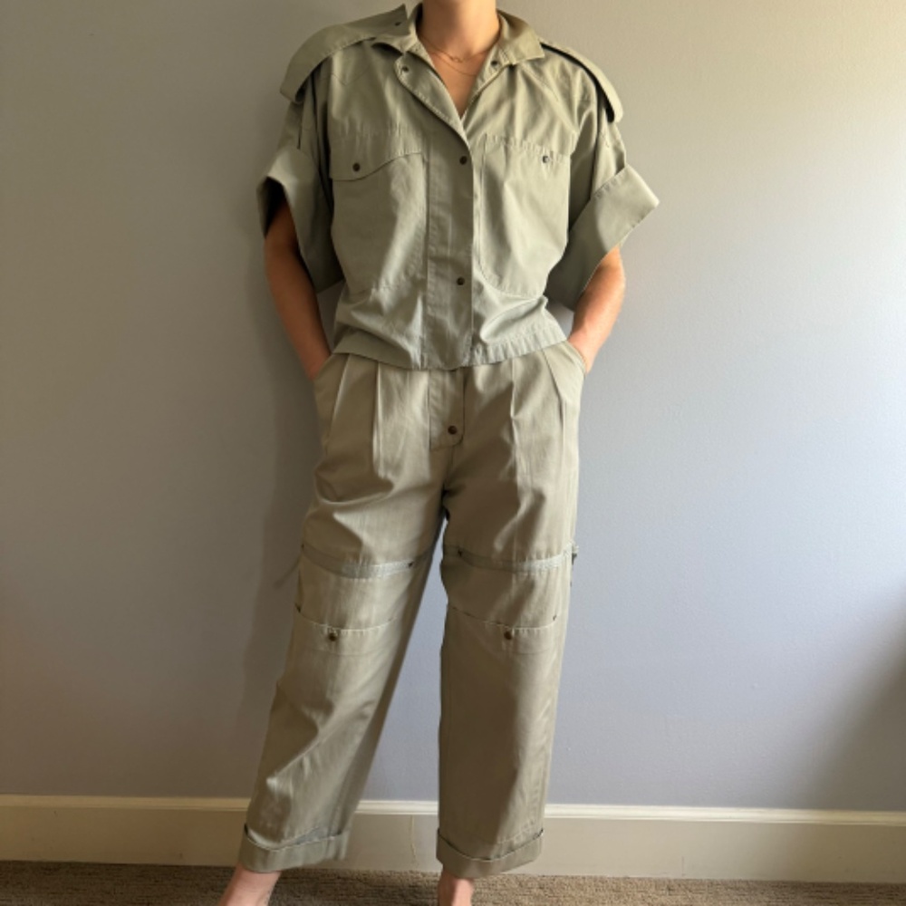 Vintage Claude Montana Cropped Jacket w/Pants